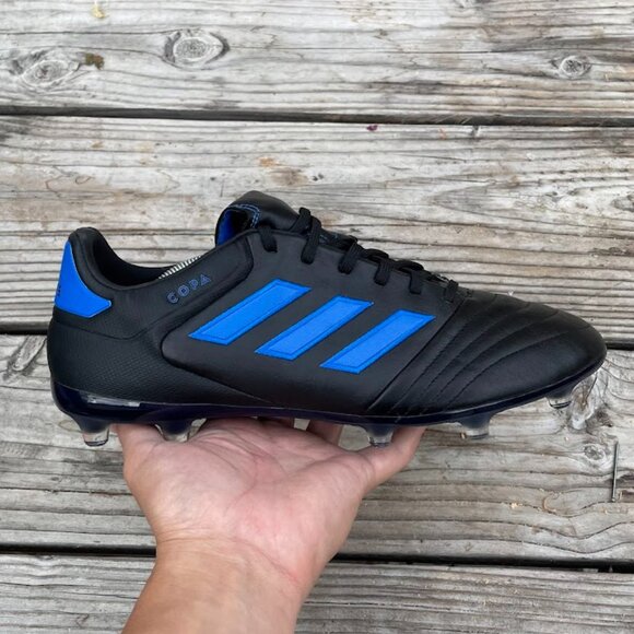New Men adidas Copa Gloro 17.2 FG Firm Ground Black Blue Soccer Cleats - Picture 1 of 9